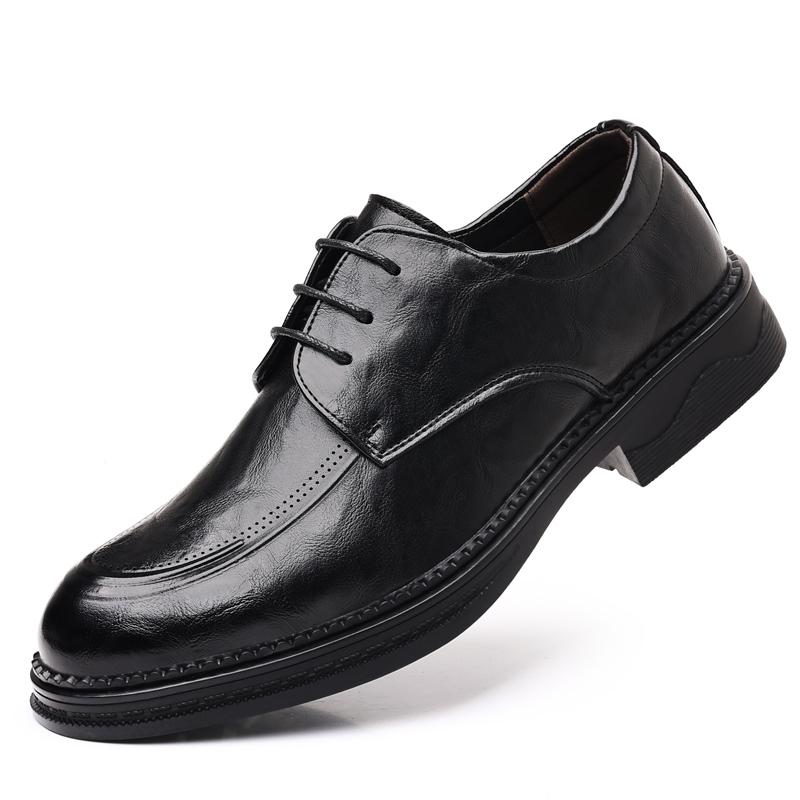 

Черные кожаные туфли Офис Школа Мальчик Обувь для ходьбы Комфорт Элегантный Классический Формальный JZ-1885 44 чёрный