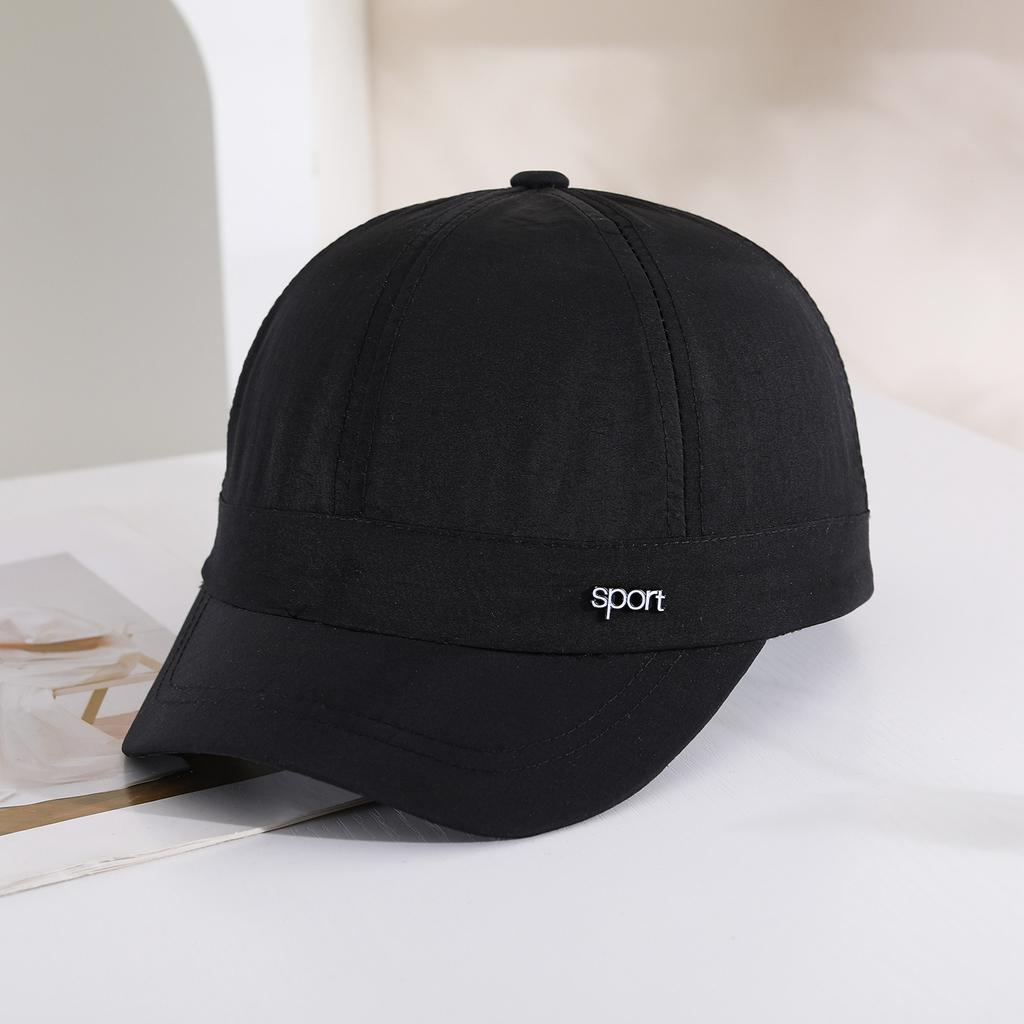Summer Quick-drying and Breathable Baseball Cap, Simple Solid Color Short Brimmed Beanie, Outdoor Sun Protection Hat