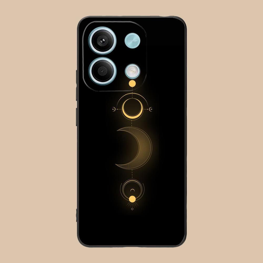 Sun Moon Mobile Cell Phone Case for Xiaomi 15 14 13 12 Mi 11 T Ultra Lite Pro S X 5G Colorful Printing Cover Pretty Luxury Cover