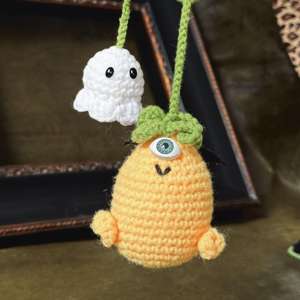 Creative Halloween Ghost Pendant Cute Crochet Halloween Decorations  Halloween Decoration