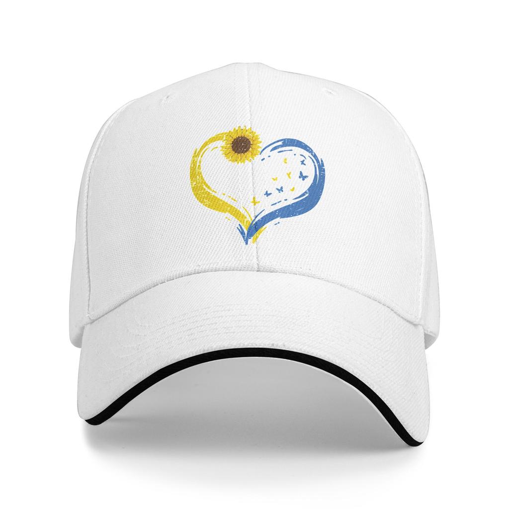 Unisex Ukraine Heart Sunflower Butterfly Ukrainian Outdoor Hat Trucker Cap New Baseball Cap Sports Hats