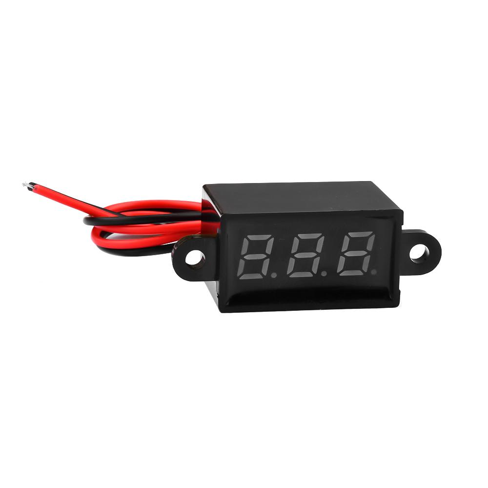Digital Voltmeter DC Waterproof Resistant Voltmeter Display Voltage Tester Meter for Motorcycle Car Tool Accessories