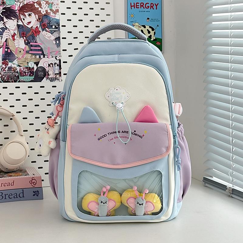 New high-value, fresh and sweet two-dimensional yuan bar high school students large-capacity backpack