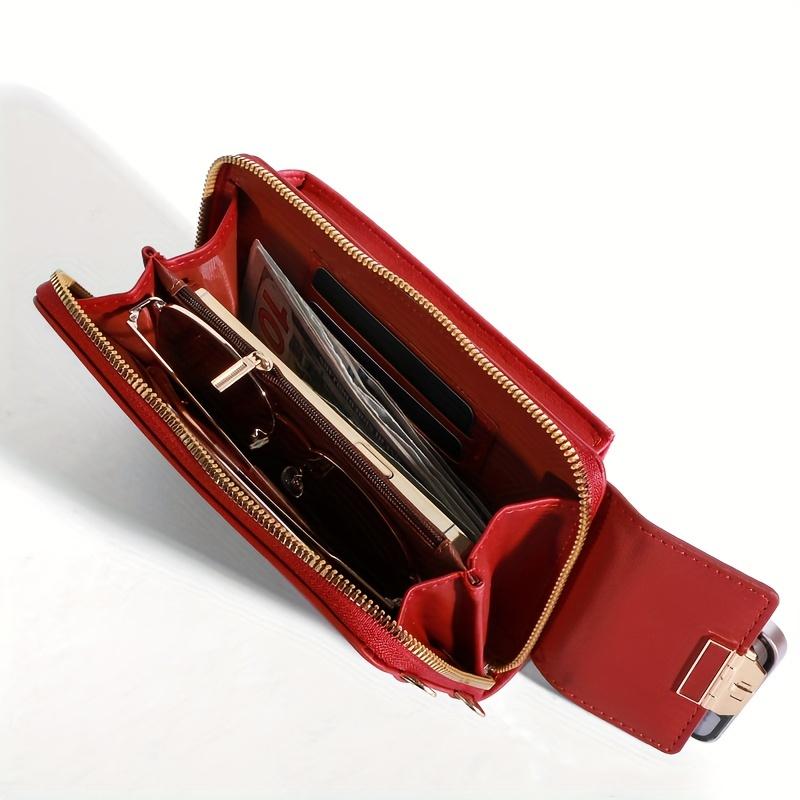 Women's Bag Mobile Phone Bag Trendy Line Simple Ladies Shoulder Bag Messenger Bag Lock Small Square Bag