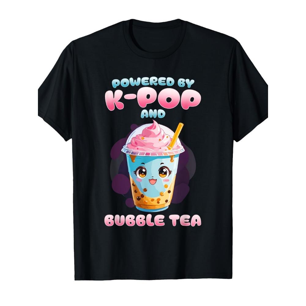 Popular children's T-shirts, music, Korean anime, T-shirts, rap, hip-hop, girls' clothes, gifts, cute T-shirts, children's tops