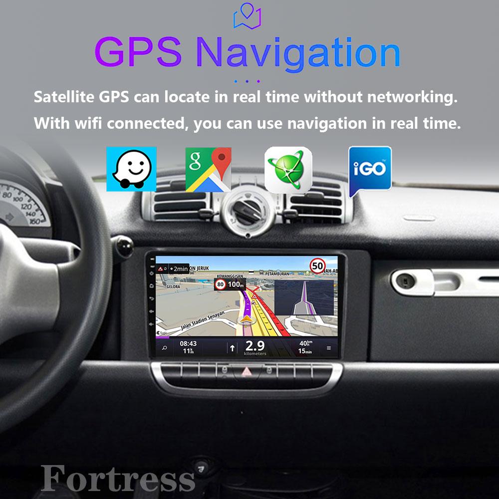 For Mercedes Benz Smart Fortwo 2006 - 2015 Android Car Radio Multimedia Player Carplay Navigation GPS Touch Screen Auto Stereo