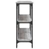 Console Table Grey Sonoma 200x29x75 cm Particleboard