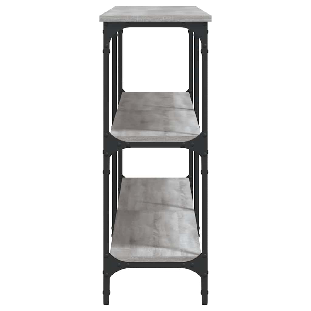 Console Table Grey Sonoma 200x29x75 cm Particleboard