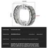 Motorcycles Brake Shoes Brake Pad Block Cg125 For Gy6 50 Gy6 80 Gy6 125 Cg125 Cg150 139Qmb 152Qmi 156Fmi Scooter Moped Atv