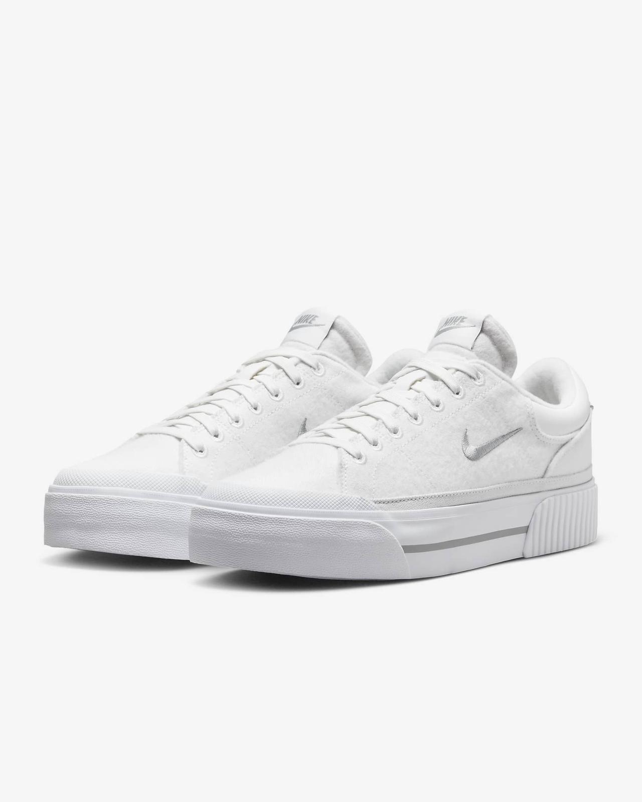 FZ2606-100 Nike Court Legacy Lift Summit White Phantom Light Smoke (Women s) 6W