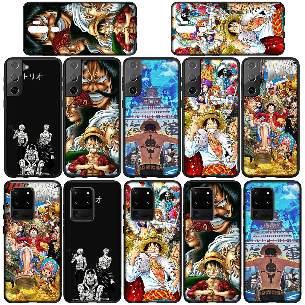 Phone Case for iPhone 17 15 16 Plus XR Redmi Note 14 12 11 13 Pro Max Huawei P30 P20 Lite Y9 OPPO A60 A40 A80 A18 A16 A54 Anime Luffy One Piece Cover