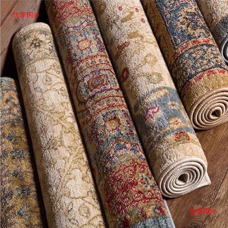Winter Home Retro Ethnic Style Moroccan Persian Carpet Thickened Living Room Bedroom Bedside Mat Turkish Carpet Full Floor