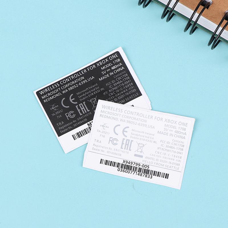 2Pcs Black White Lable Seals Sticker For Xbox One S Wireless Controller Sticker