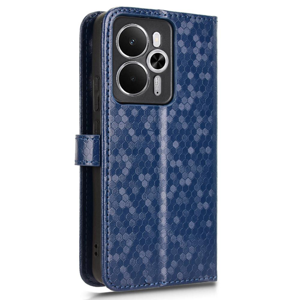 Pro Realme 14 5G Peněženkové pouzdro Vtištěný tečkovaný vzor PU kůže Kryt na telefon