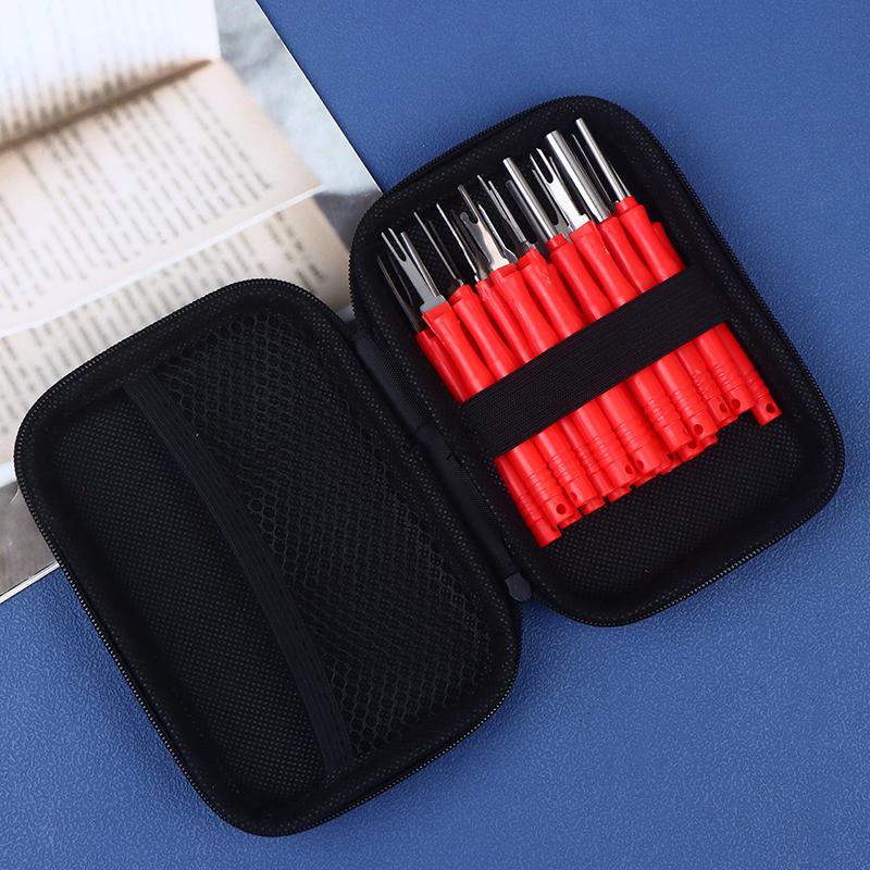 21Pcs Car Terminal Removal Tool Kit Auto Electrical Connector Pin Extractor Wire Crimp Removal Tool For Wiring Harness Repair