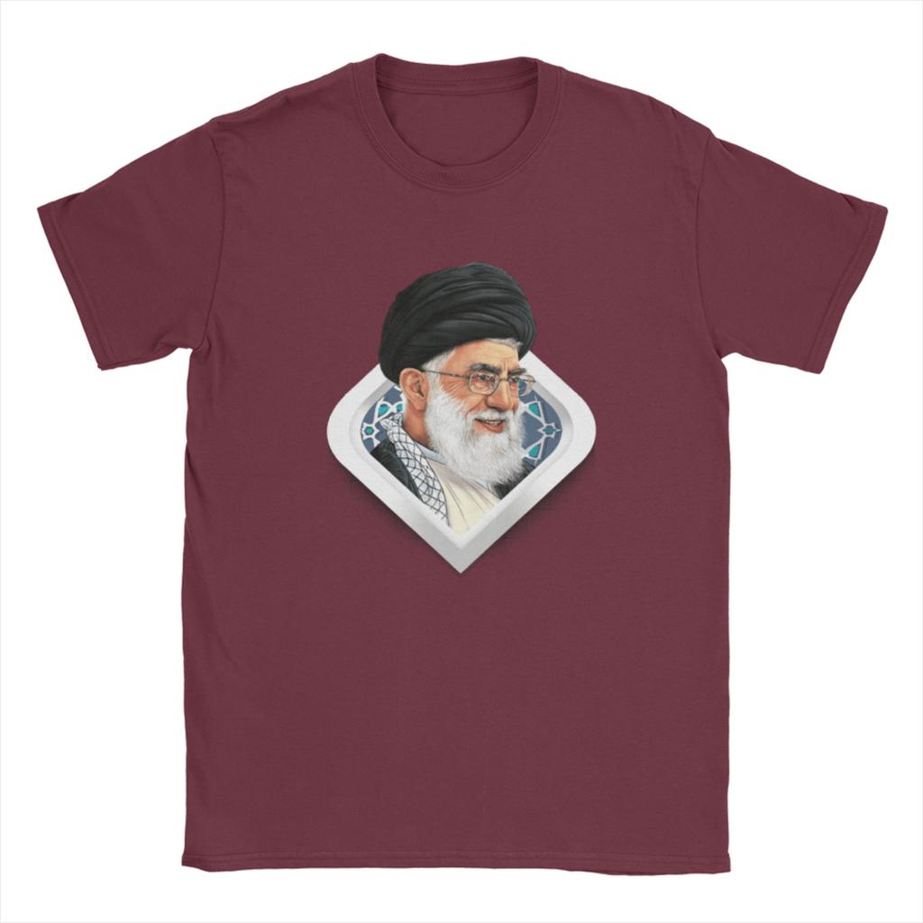 Casual TShirt Beach SSeyyed Ali KKhaUnisexei Hipster TShirts 100 Cotton Tshirt for Unisex Awesome Plus Size Short Sleeve Top Tees