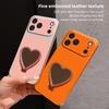 Phone Case For RedMi 15 15C 14C 13 13C 12 12C 10C 9C 9A 9 4G 5G with Heart-Shaped Mirror Kickstand Cover