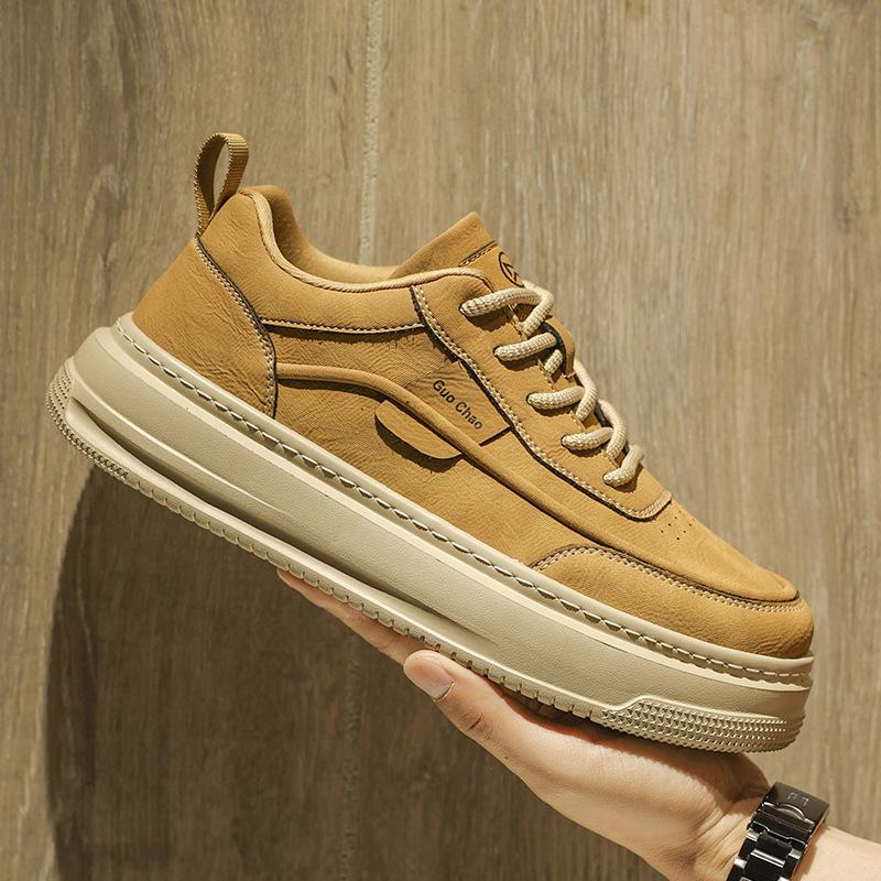 Men's Shoes Summer Breathable Casual Board Shoes Teen Feeling Sports Heightening Trendy Shoes New Fashion