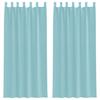 VidaXL Voile Curtains with Loops 2 Pcs Turquoise 140x245 Cm, Net Curtain, Sheer Curtain, Window Voile, 4102329