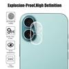 For iPhone 17 Camera Lens Protector Arc Edge Clear Tempered Glass Film