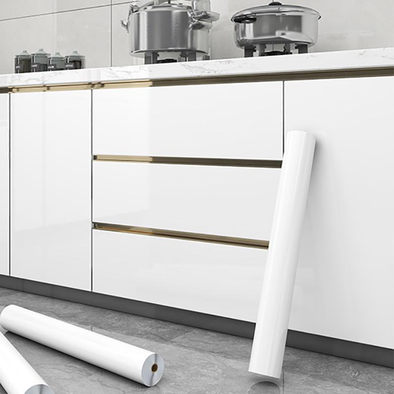 Self-Adhesive PVC Cabinet Film Waterproof Kitchen Cabinet Cover Removable Peel Stick Protective Coating for Cabinet Door Renovation
