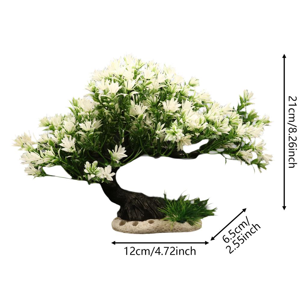 Aquarium Artificial Plastic Plants Decoration Easy and Quick Solution for Fish Tank Landscaping for Glass Containers Aquariums