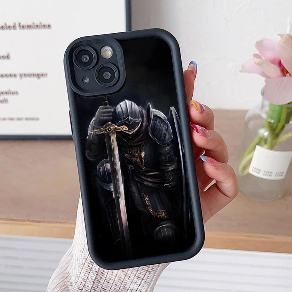 Templar Knights Mobile Phone Case for iPhone 17 16 15 14 13 12 11 Air Pro Max Plus Thicken TPU Colorful Cover Luxury Cover