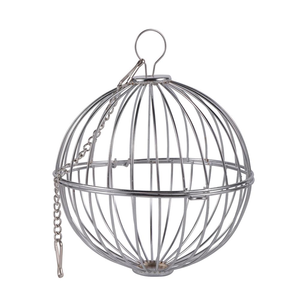 1Pc Stainless Steel/Plastic Round Sphere Feed Dispense Exercise Hay Feeder Hanging Hay Ball Guinea Pig Hamster Rabbit Pet Toy
