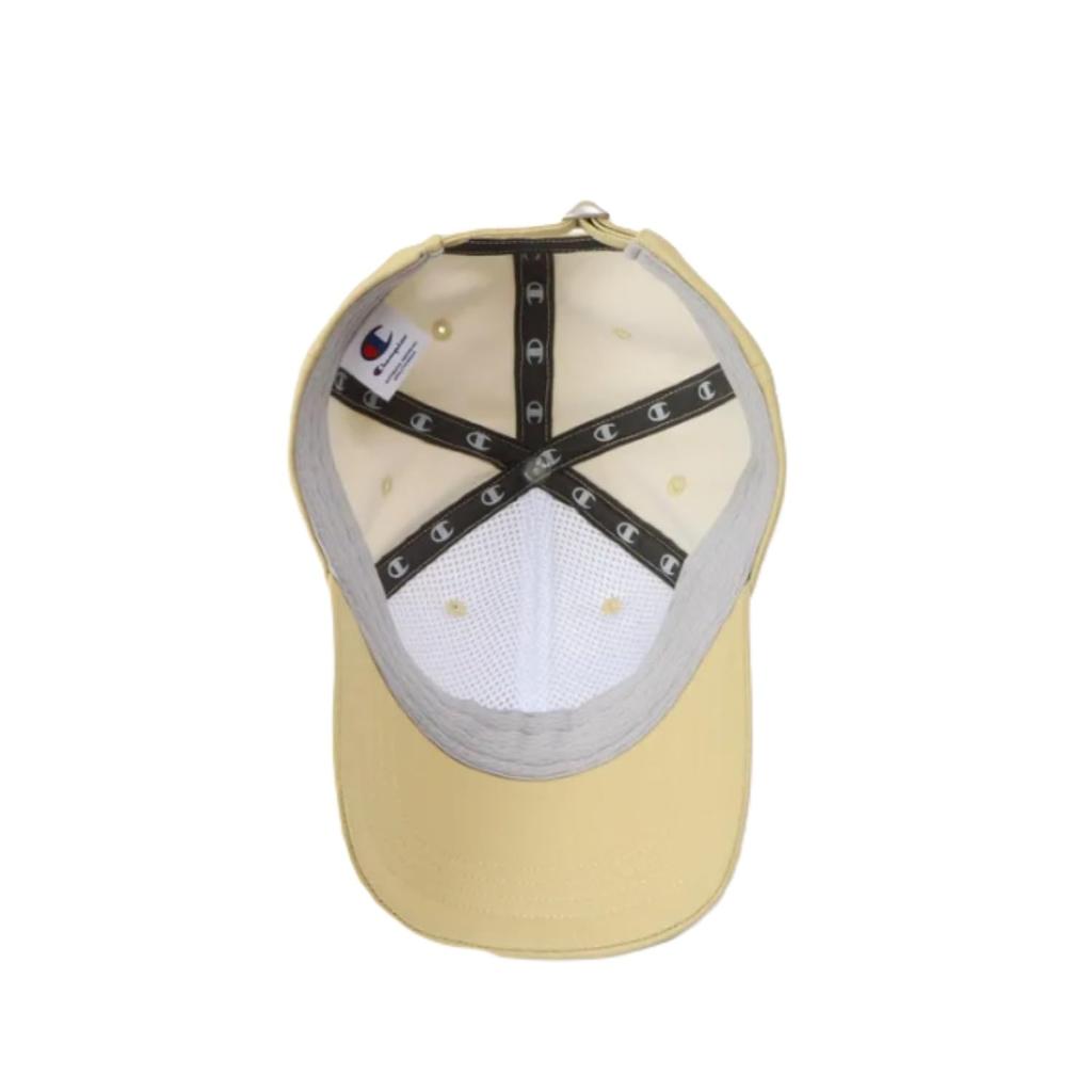 Champion Heat Highly One Point Logo Sand Beige Cap, Shielding, Breathable, Embroidery, Women's Cap, CW-BG703C,