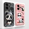 Für Realme 14 Pro Plus 14T 14X Hülle Niedlicher Panda Weiches Flüssigsilikon Vollschutz Handygehäuse Für Realme14 Rückabdeckung Funda
