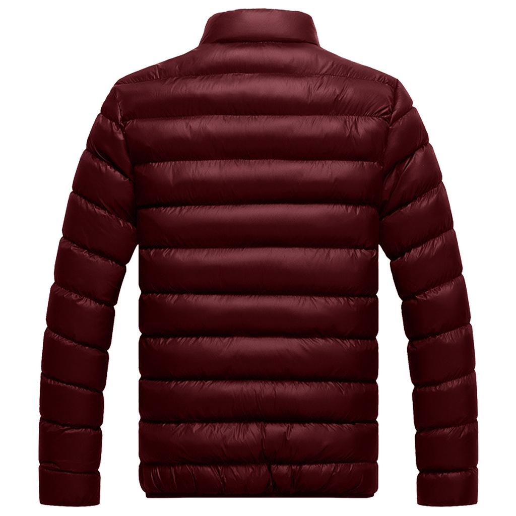 Casual Warm Stand Collar Slim Winter Zip Coat Outwear Jacket Top Blouse