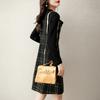 New Winter Style Small Fragrance Style Age-reducing Fake Two Fashionable and Elegant Plaid Women's Dress