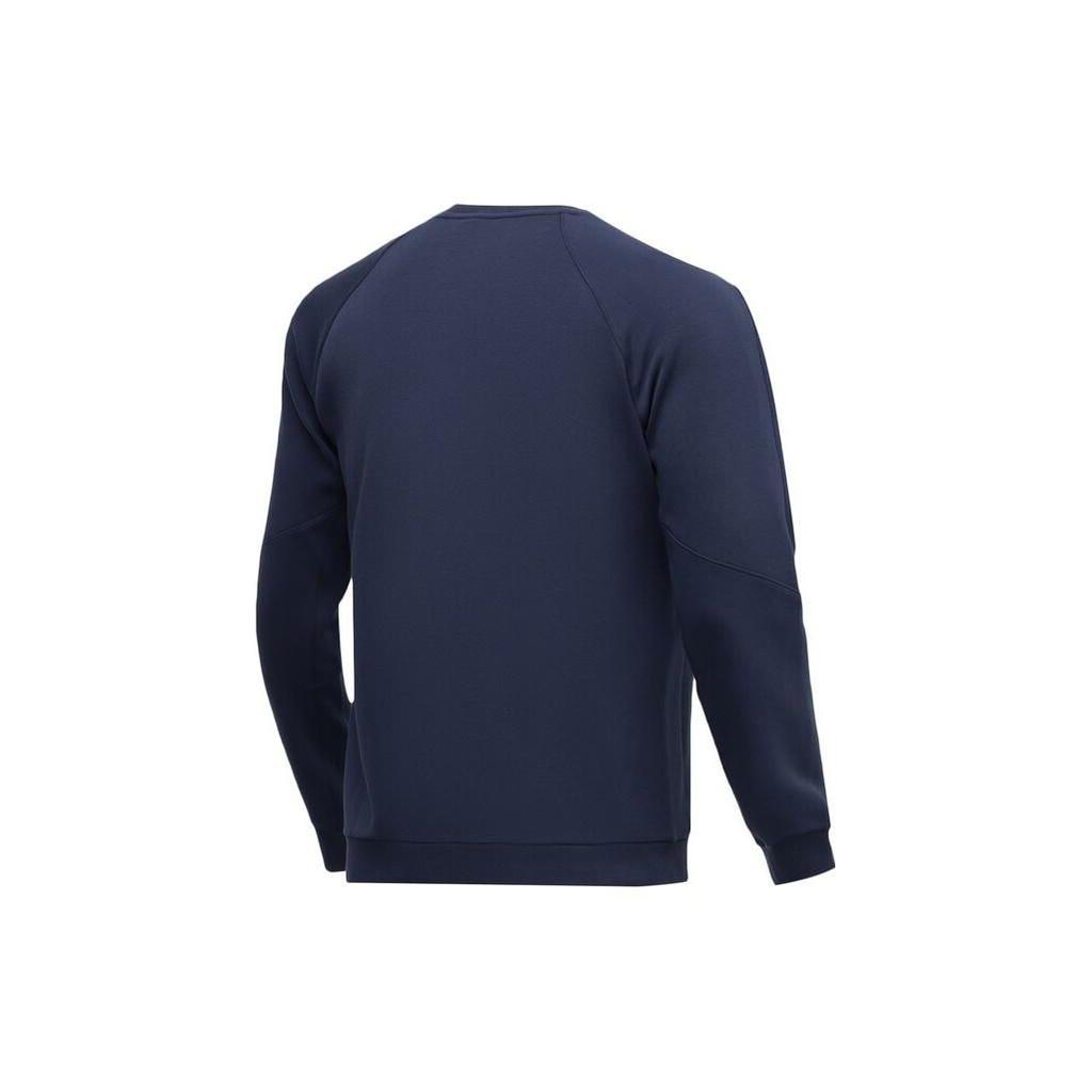 Li Ning Training Series Letter Round Neck Pullover Sweatshirt Men sweatshirt Deep-Teal AWDR007-3