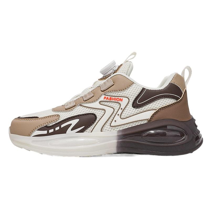 Men's shoes new summer breathable air cushion shock absorption mesh platform shoes youth sports running dad shoes
