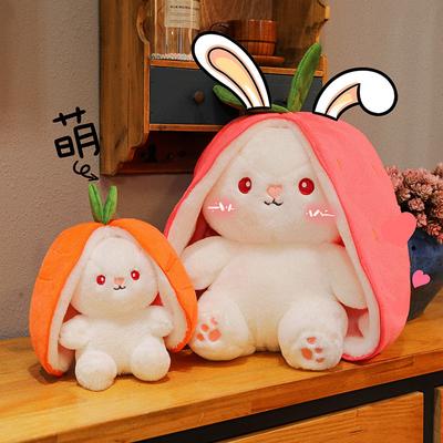 Sevimli Dönüştürülmüş Meyve Tavşanı Küçük Meyve Tavşanı Tavşan Peluş Oyuncak Bebek Çocuk Uyku Yastığı Bebek Doğum Günü Hediyesi Kadınlar İçin