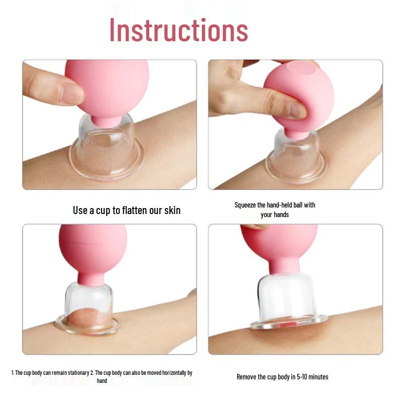 Facial Gua Sha Cupping Massage Device - Convenient PVC Sphere Vacuum Beauty Cup