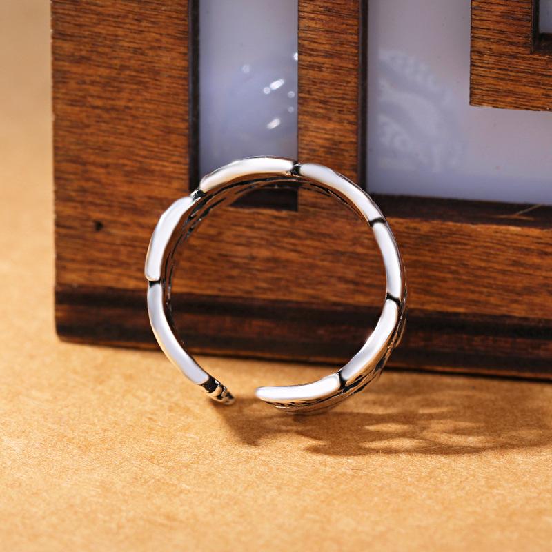Female Fish Ring Retro Wide Open Ring Hand Jewelry Multi-layered Fish Ring