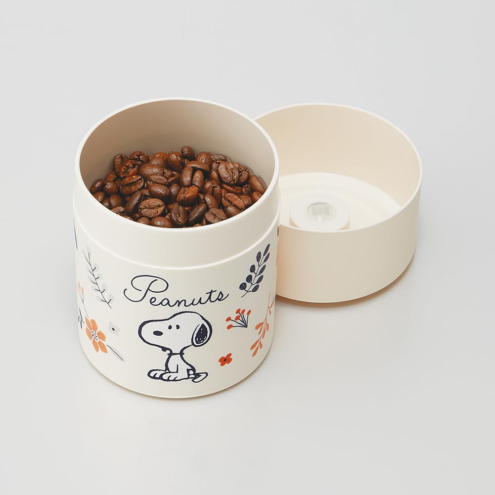 Skater Airtight Storage Container with Push Button 520ml Snoopy Made in Japan POS5-A