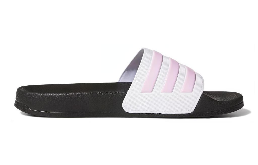 Kids' Adidas ADILETTE SHOWER Quick Dry Slippers Black Pink White FY8843