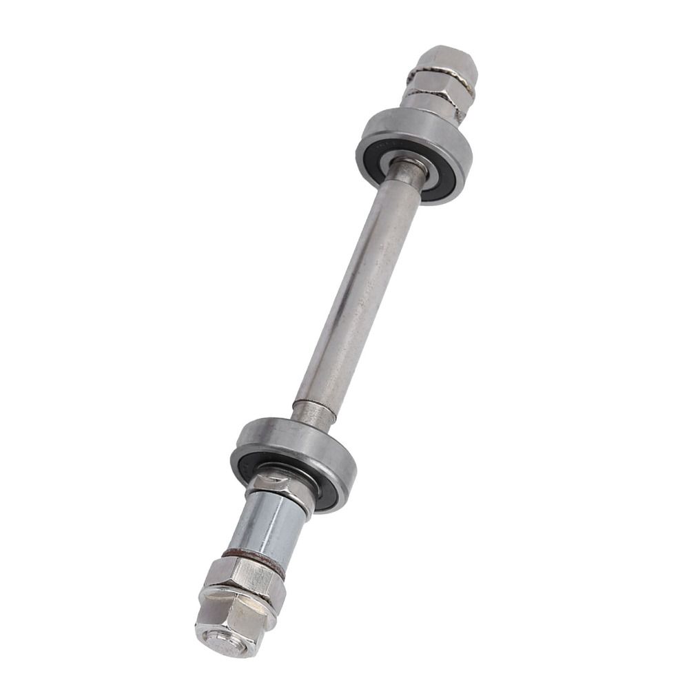 Durable Length 140mm 180mm Bike Wheel Hub Axle 6000 Bearing Sliver Solid Shaft Lever Metal Front Rear Hub Axle Bike Repair