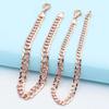 Pure 585 Purple Gold Luxury Color Gold Plated Rose Gold Fashion Korean Version Design Color Gold Bracelet