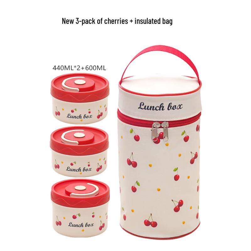 Cherry Blossom 304 Stainless Steel Insulated Lunch Box Set