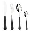 4Pcs White Gold Western Dinnerware Cutlery Set Dinner Flatware Knife Fork Spoon Stainless Steel Silverware Home Tableware Set