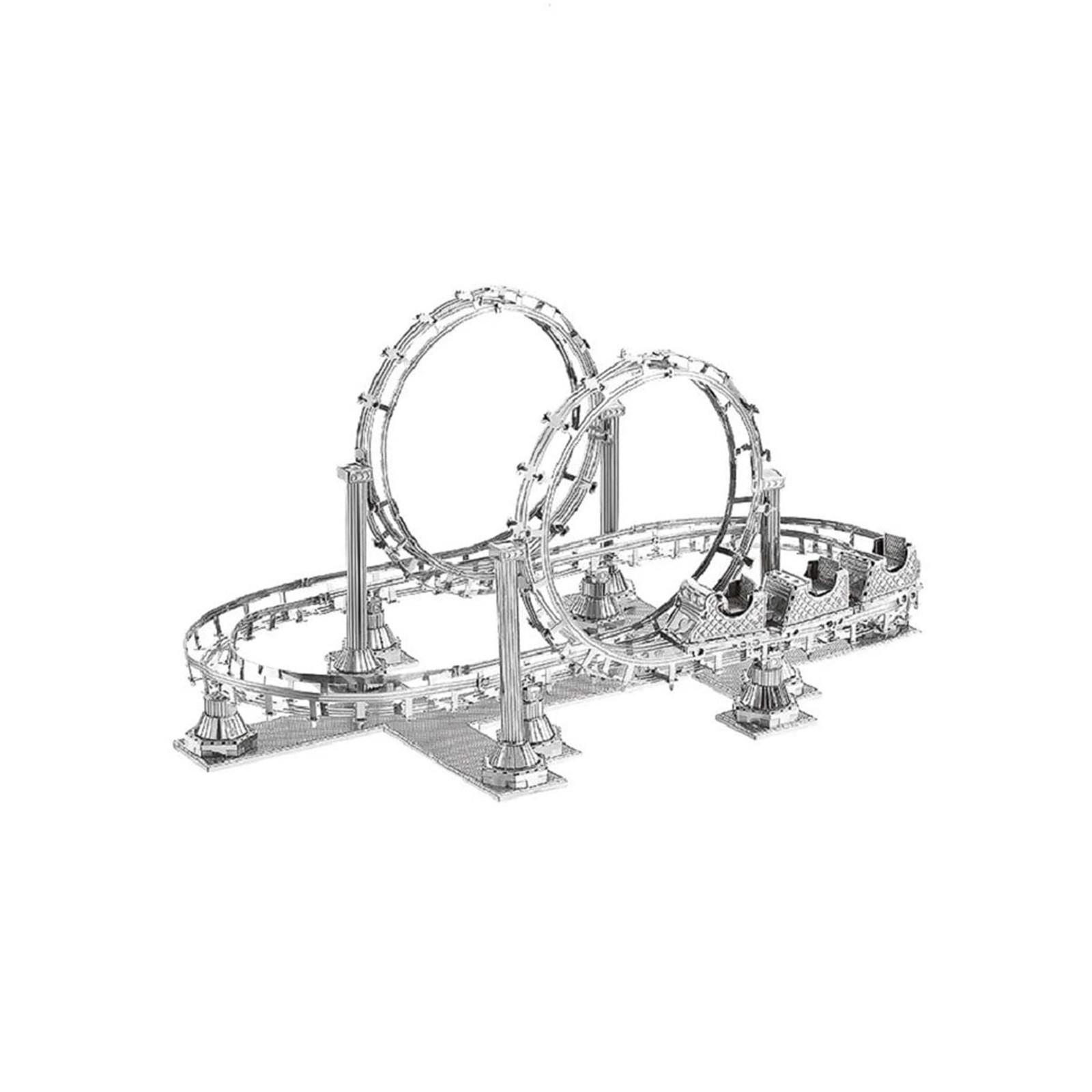 

3D Металлические Сборные Модели Пазлы DIY Модель Американских Горок Украшение Рабочего Стола