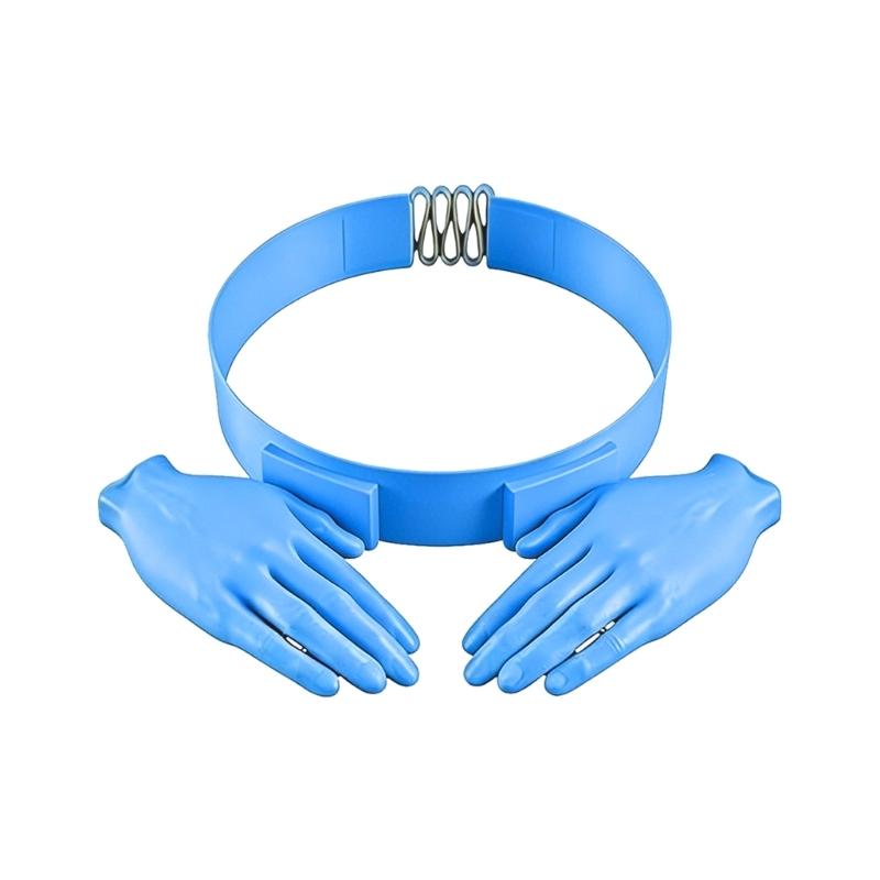 

Creative Fashionable Plastic Sun Hat Funny Shaped Headband Cap With Unique Hand Shape For Hiking And Beach синій