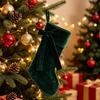Stockings for Gifts 19 Inch Velvet Christmas Stocking with Bow, Soft Large Fireplace Hanging Decorative Gift Pouches Sock Plush Cuff Mantel,