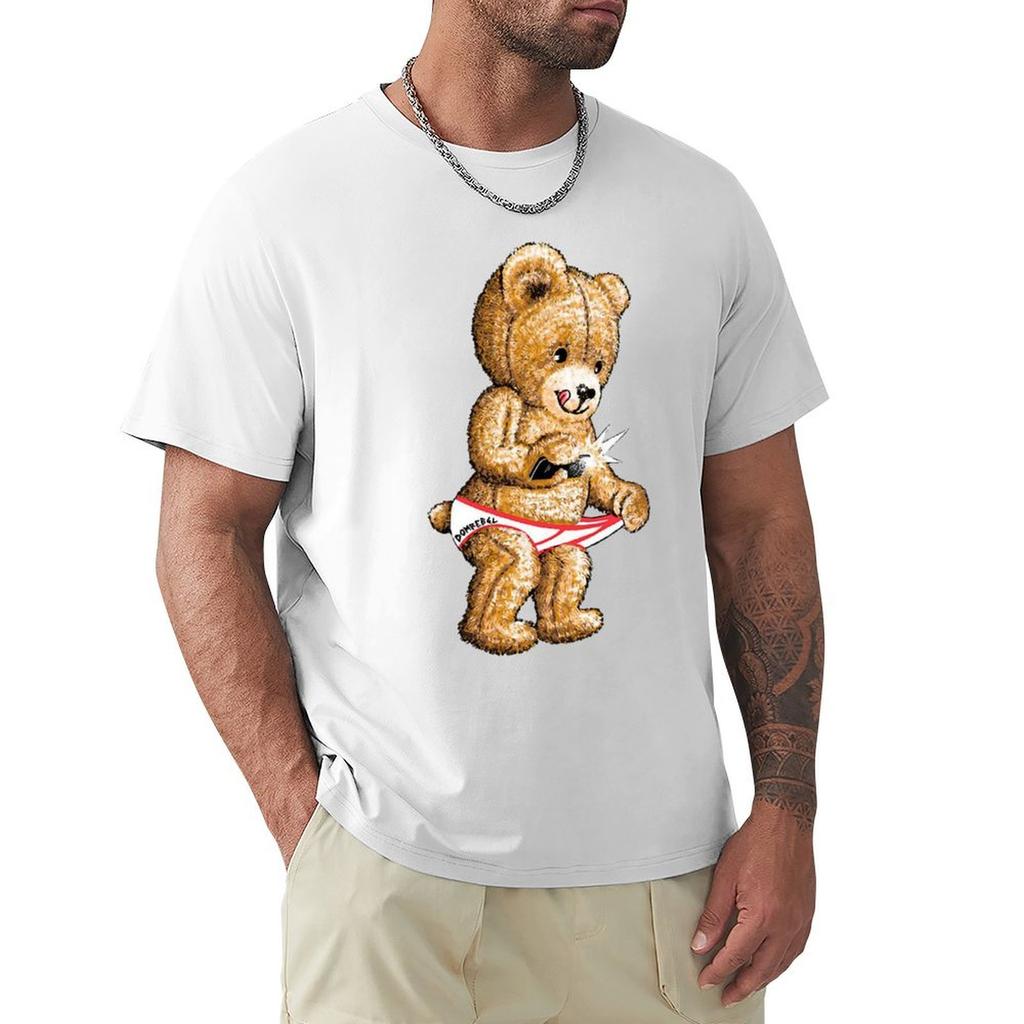 Snap Box Teddy Bear TShirt TShirt summer tops heavyweights mens designer clothes