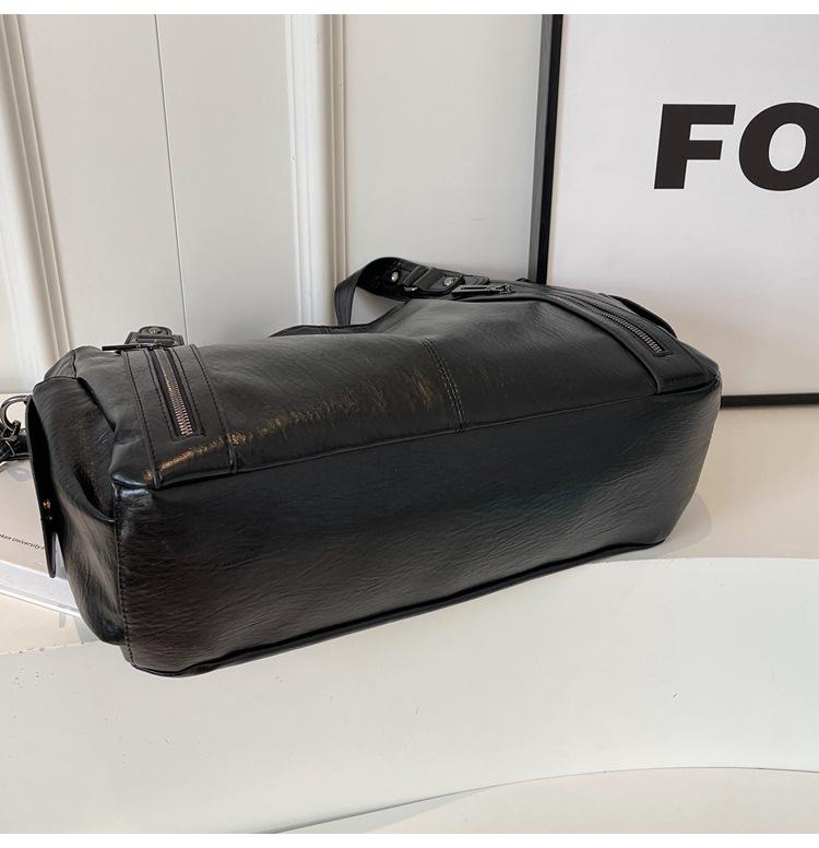 Damen PU-Leder Große Kapazität Umhängetasche Tote Handtasche für Arbeit und Pendeln