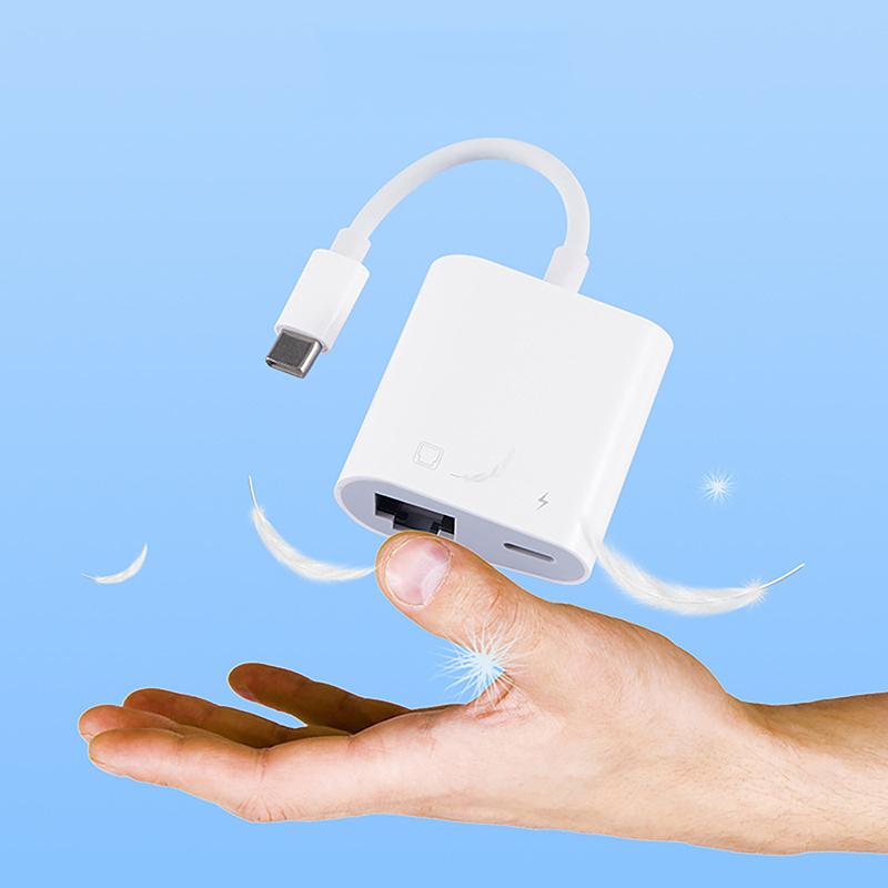 Connection Mobile Phone Adapter Lightning To Rj45 Port Ethernet Converter