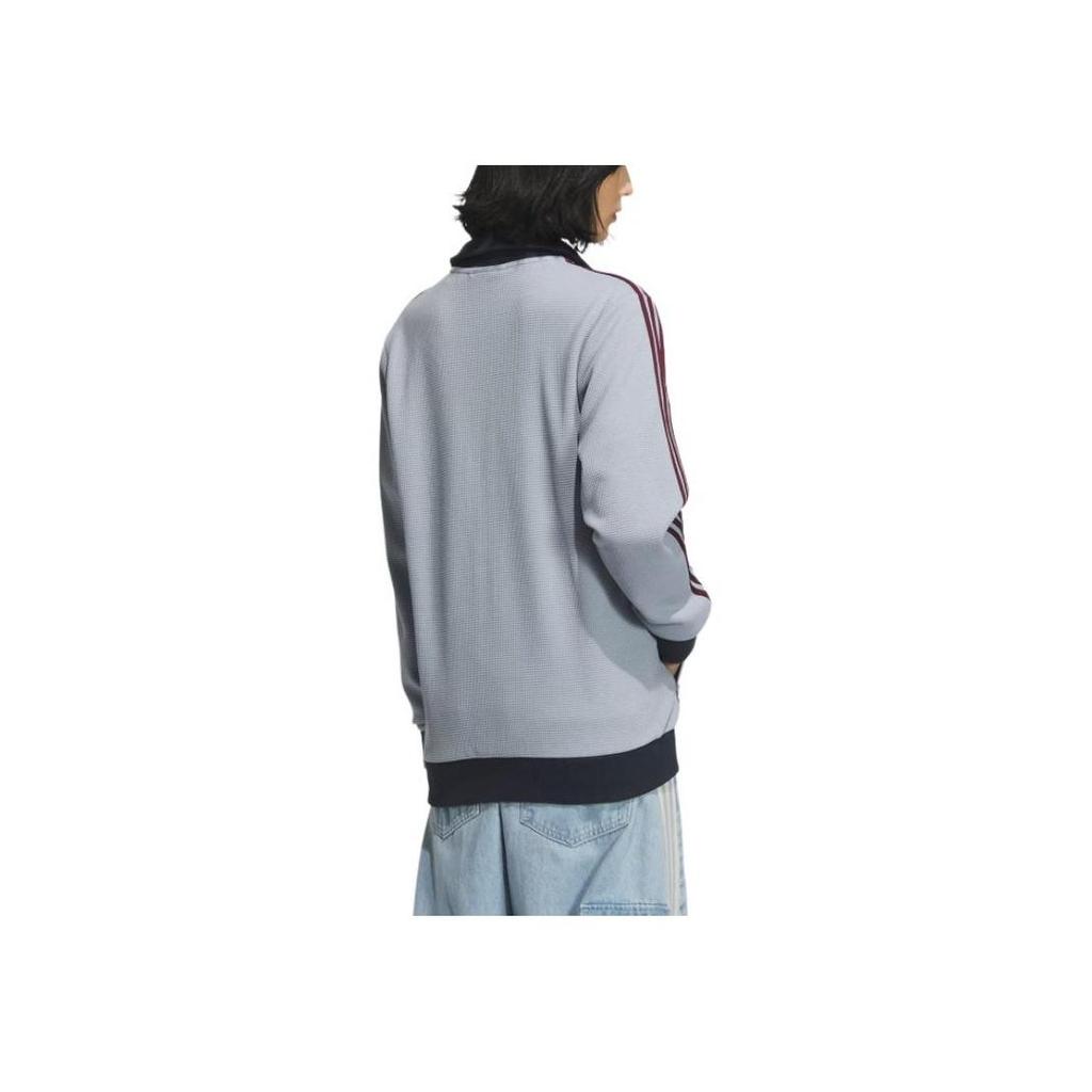 adidas Originals Track Top Waffle Jacket Blue/Red Men's Retro Jacket KB8953
